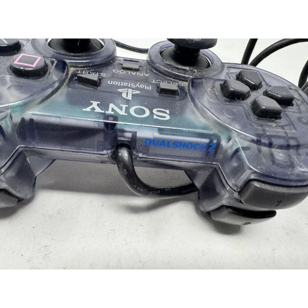 Playstation 2 PS2 OEM Sony Dualshock 2 Controller SCPH-10010 - Smoky Clear